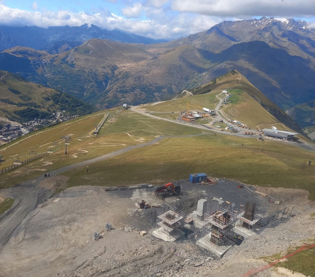 Construction téléphérique 3S Jandri Express Les 2 Alpes 36624310