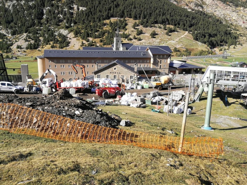 Chantier remplacement télécabine pulsée Coma del Clot - Vall de Núria 72561110