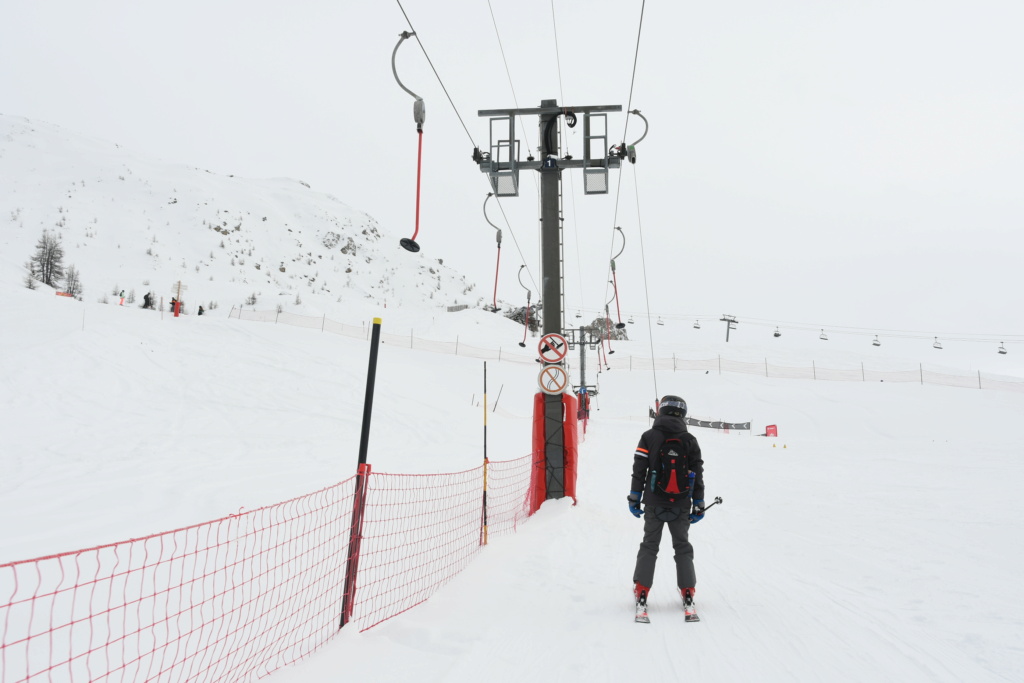 Téléski à enrouleurs (TKE1) 1er virages Vallandry / Flocon Dsc11357