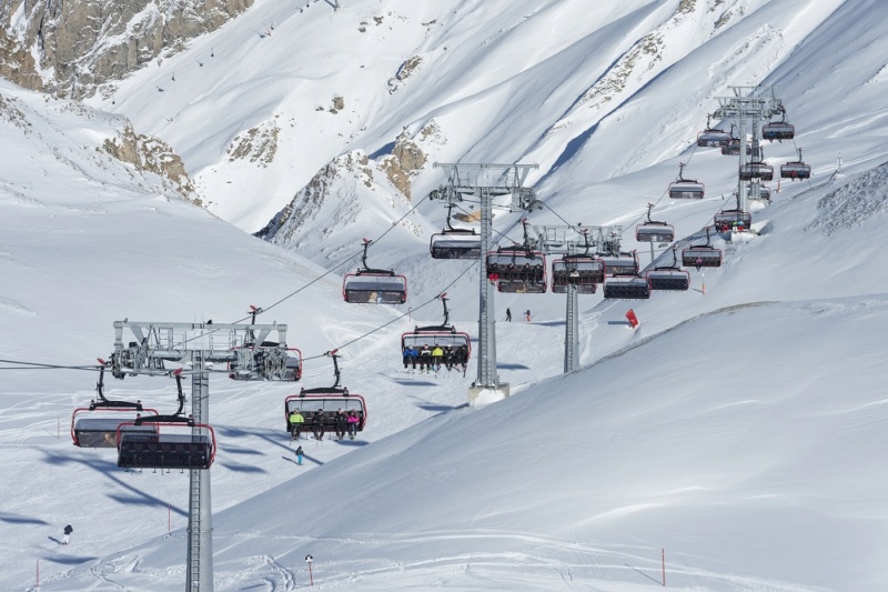 Télésiège débrayable 6 places (TSD6) Palinkopfbahn - Ischgl / Sesselbahn (6KSB) Palink12