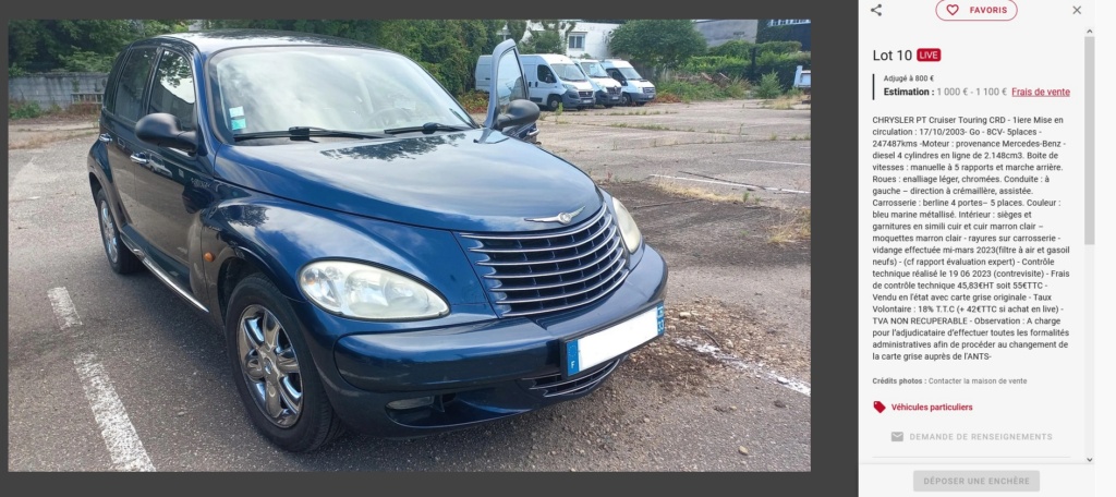 VENTE AUX ENCHERES DE CHRYSLER PT CRUISER - Page 2 1415