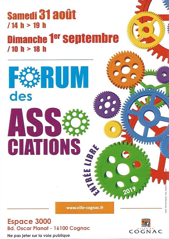 Forum des Associations 31/08 et 1er/09 2019 Affich12