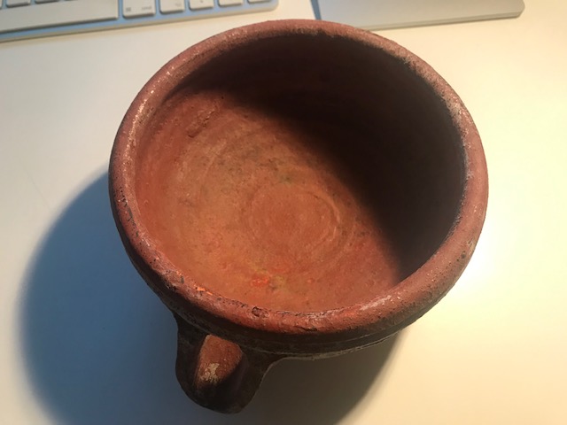 Red Earthenware Spouted Bowl 8f0b0210