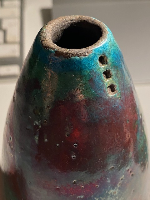 Raku vase, Rob Sutherland, Scotland  C8a81a10