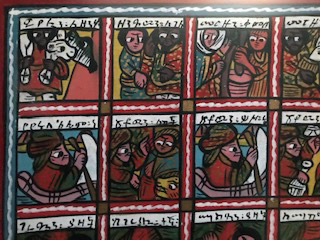 MIDDLE EASTERN? HEBREW? BIBLICAL HAND PAINTED STORY BOARD Img_1030