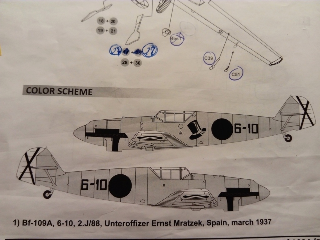 [DORA WINGS] 1/72 - Messerschmitt Bf 109 A - Légion Condor- Espagne 1937 -(bf109)  005_311