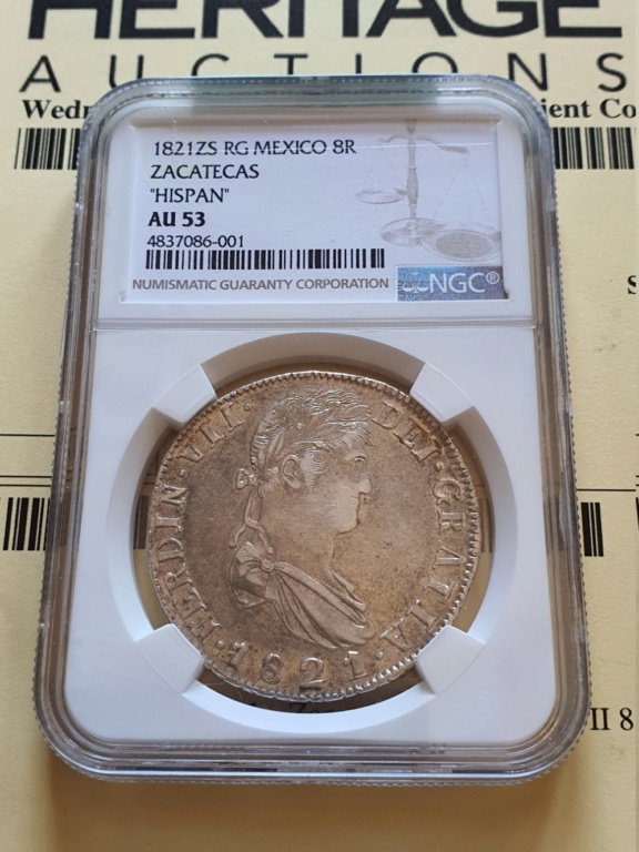 1821ZS RG MEXICO 8R ZACATECAS "HISPAN" Fernan12