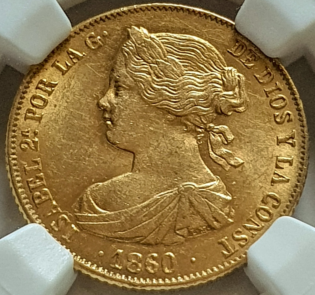 ISABEL II.1860.100 REALES.SEVILLA.NGC MS 62. Isabel14