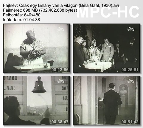  Csak egy kislány van a világon (1930) TVRip DivX HUN Csek210