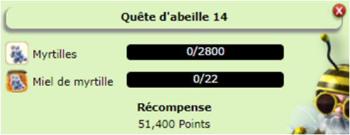 LES NIVEAUX DE QUÊTES D'ABEILLES DE 01 A 31 (La suite est en création...) 1410