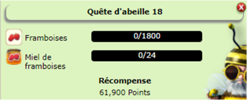 LES NIVEAUX DE QUÊTES D'ABEILLES DE 01 A 31 (La suite est en création...) 1810