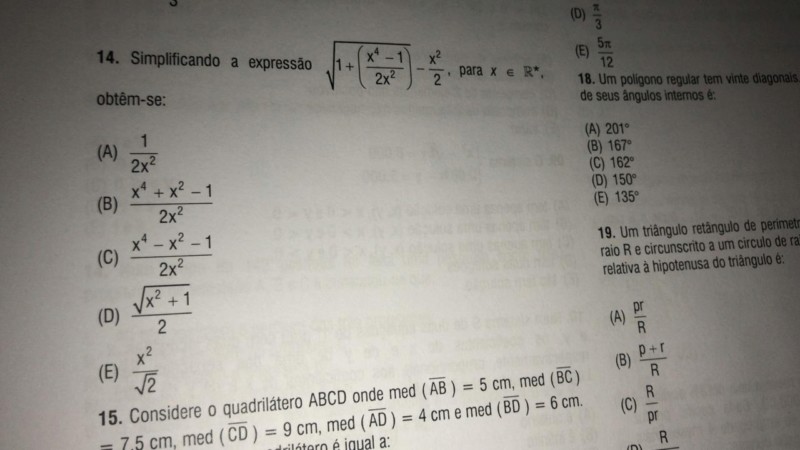 Simplifique a expressão. 20190710