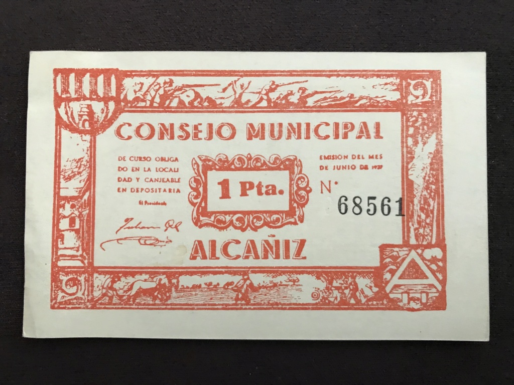 1 Peseta Alcañiz, 1937  (Verdadero o falso?) 691c7610