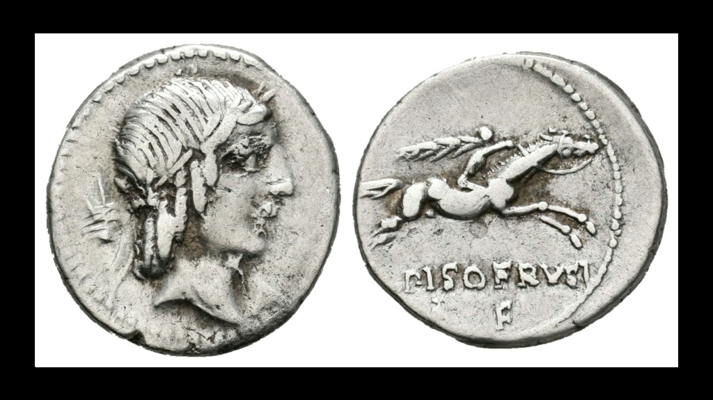 Símbolo desconocido en un denario de la gens Calpurnia 5a_3_110