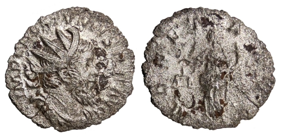 Antoniniano de Póstumo. MONETA AVG. Moneda a izq. Trier 5c_10_10
