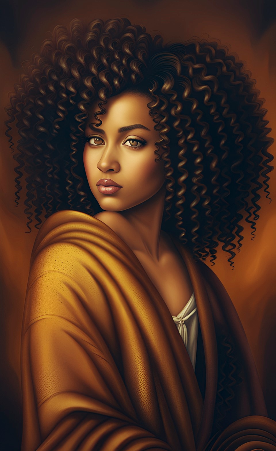 Beautiful iconic art work of mixed-race women Dream170