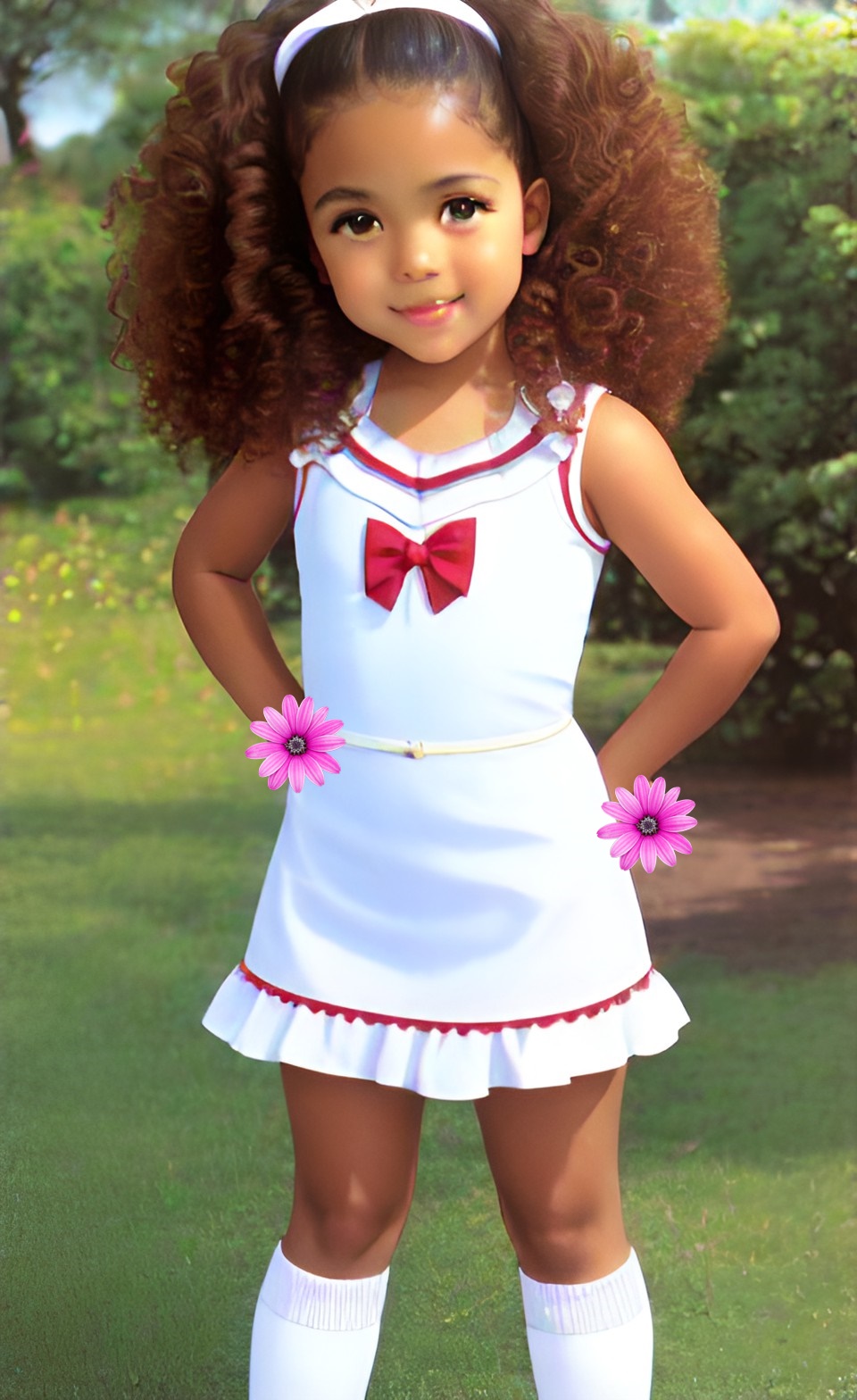 cute little mixed-race anime girl summer dresses Dream_10