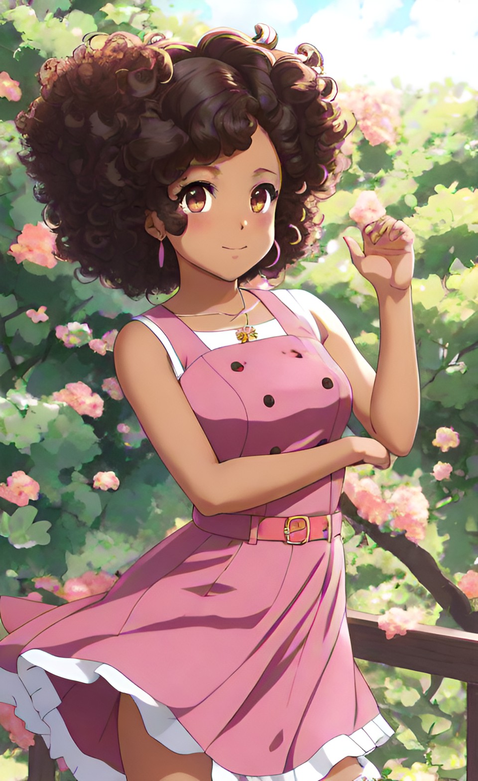 Beautiful mixed-race anime girls in summer dresses Dream_50