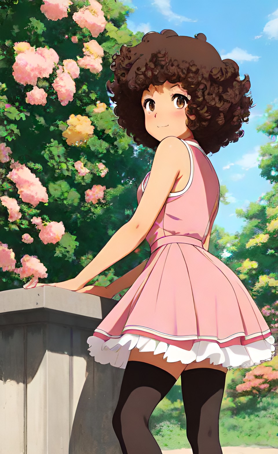 Beautiful mixed-race anime girls in summer dresses Dream_51