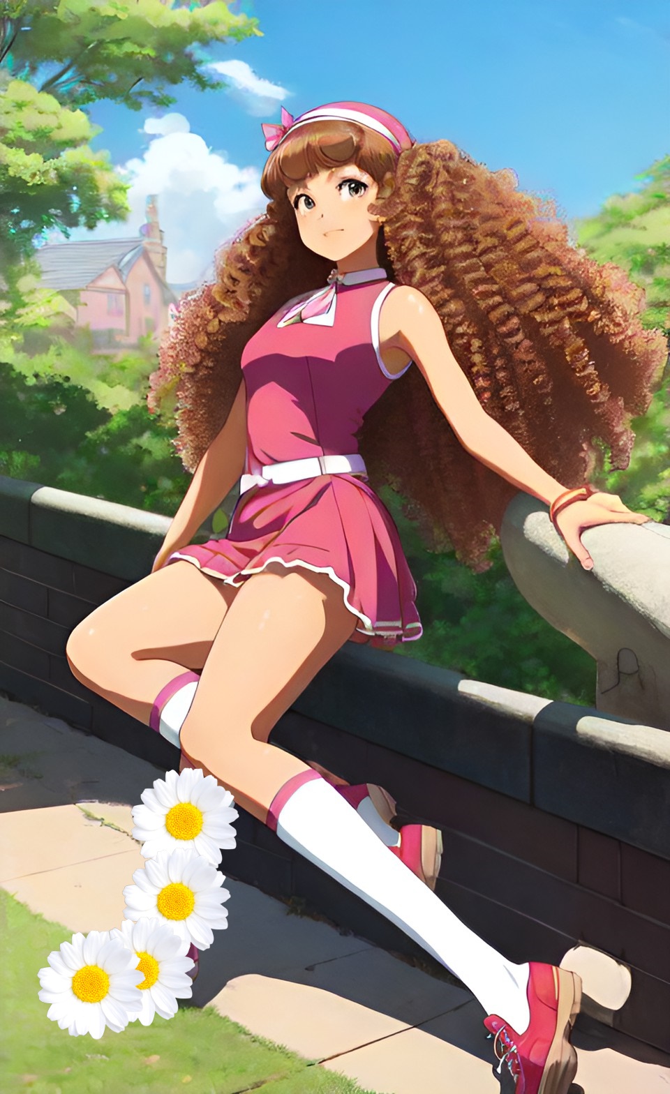 Beautiful mixed-race anime girls in summer dresses Dream_53
