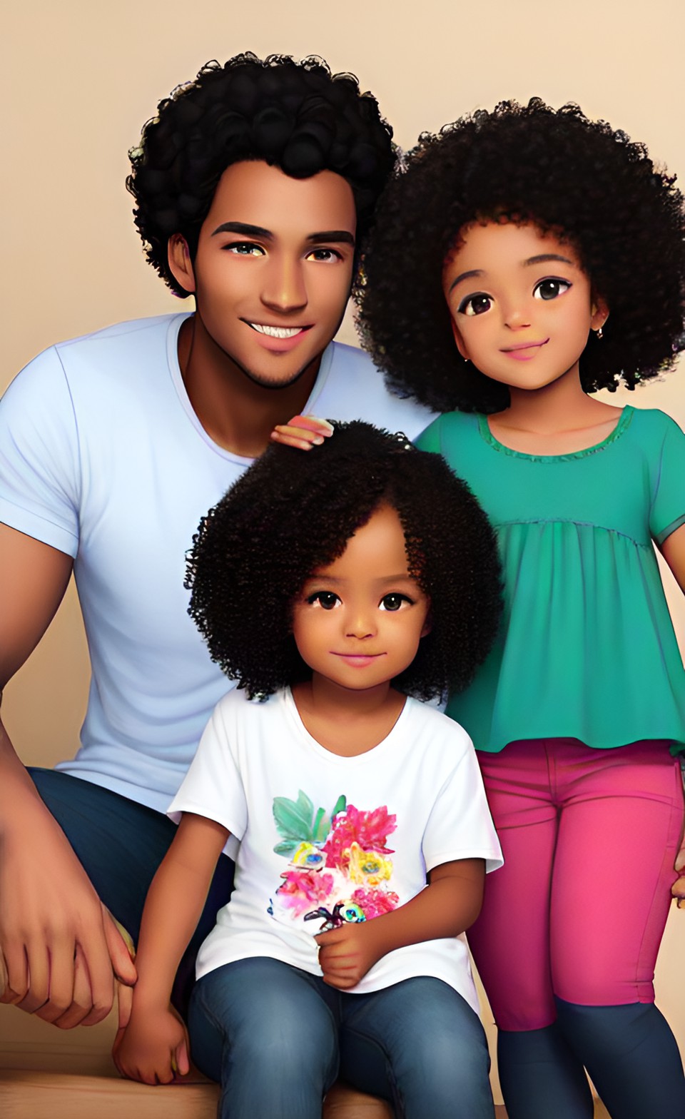 mixed race children with parents Dream_93