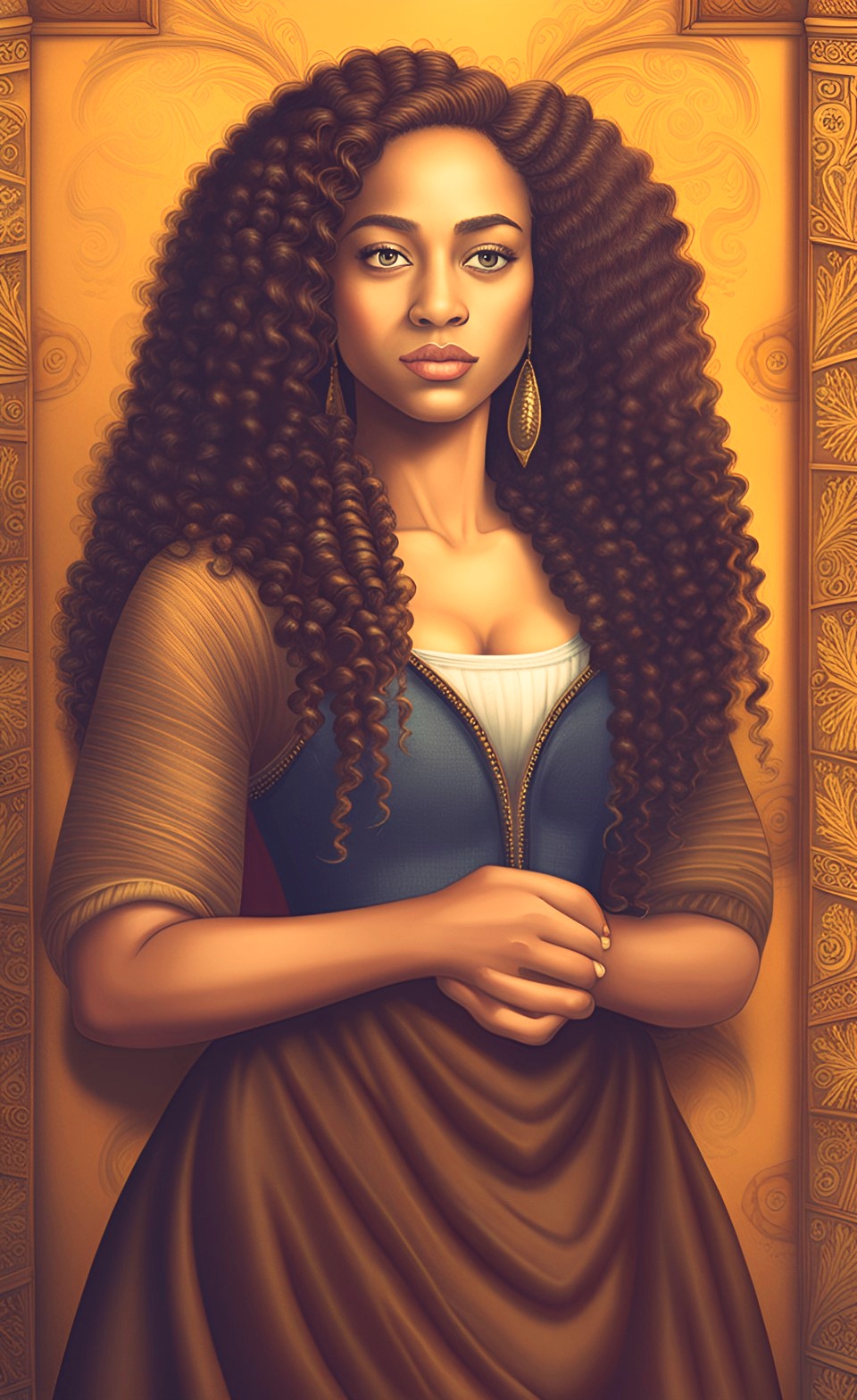 Beautiful iconic art work of mixed-race women Dreamc30