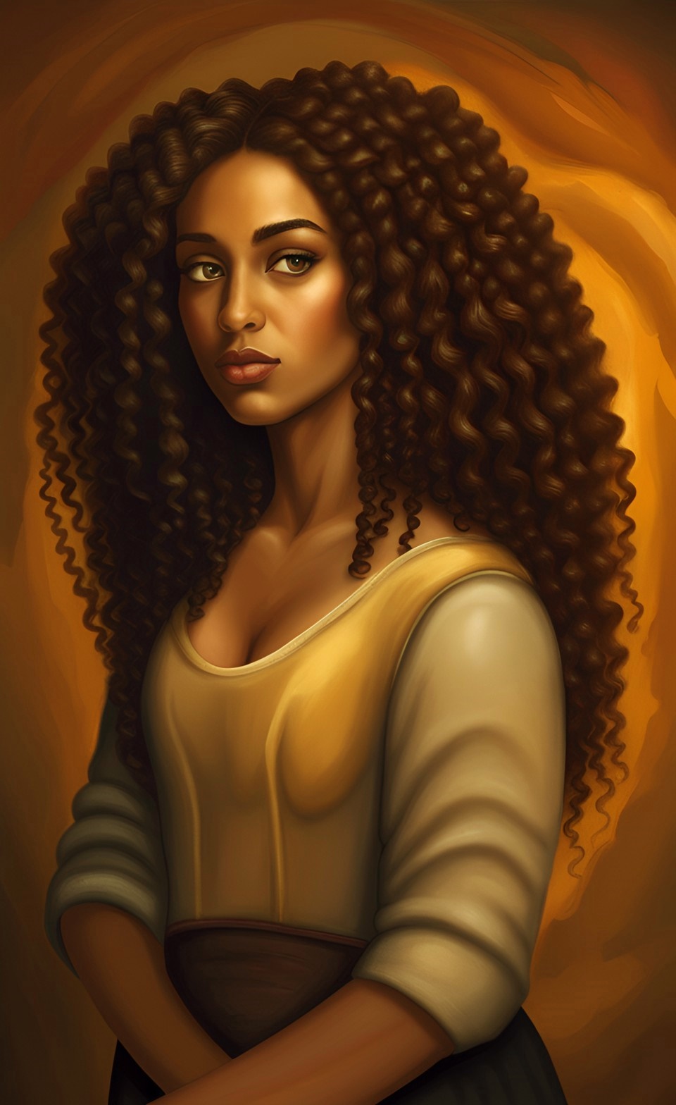 Beautiful iconic art work of mixed-race women Dreamc33