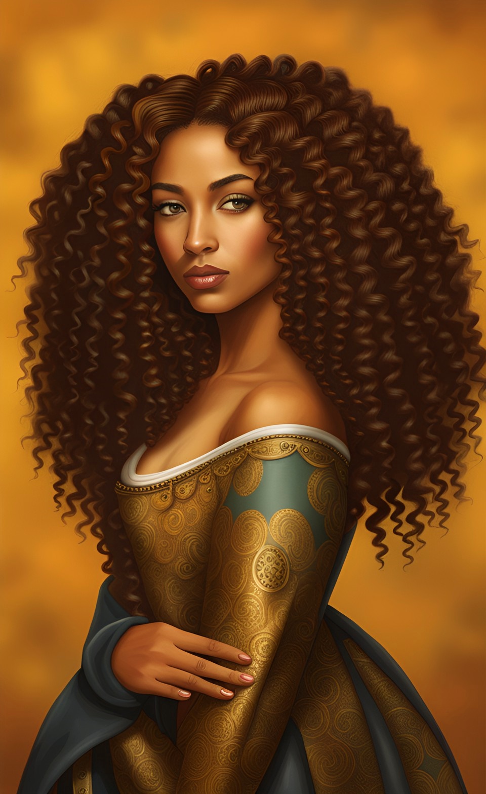 Beautiful iconic art work of mixed-race women Dreamc39