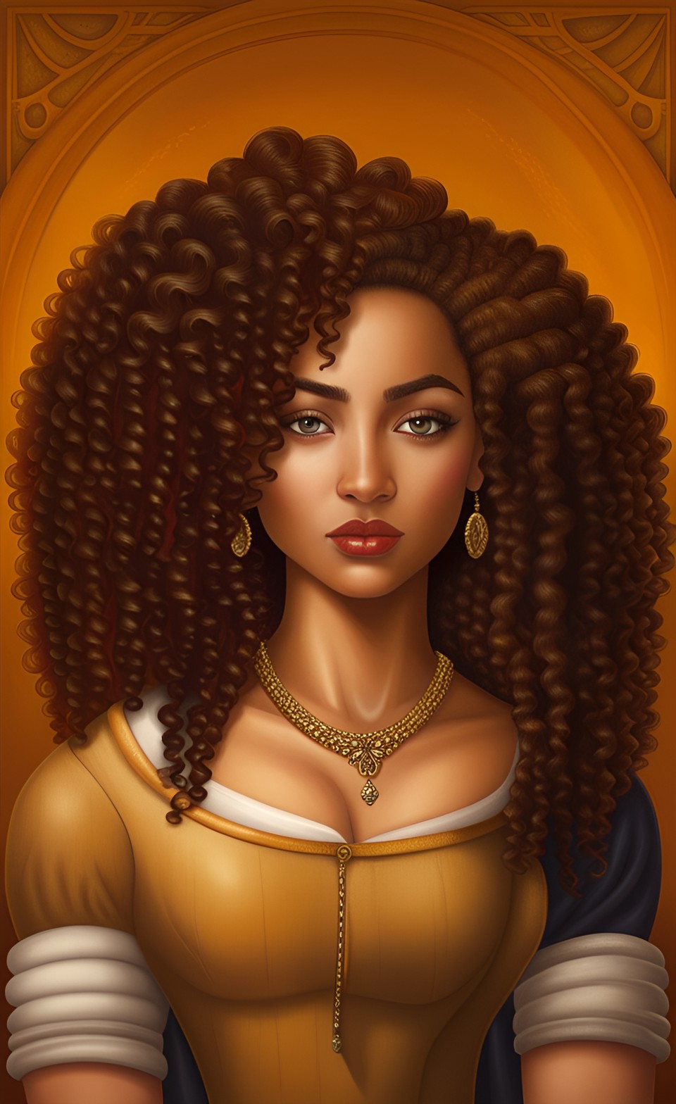 Beautiful iconic art work of mixed-race women Dreamc42