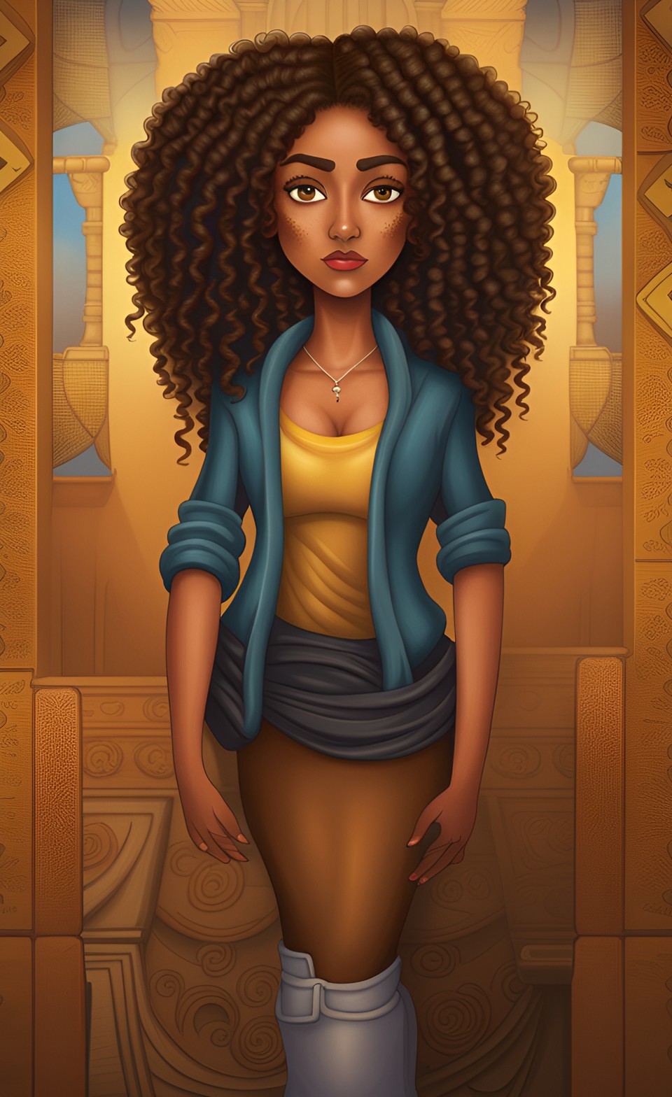 Beautiful iconic art work of mixed-race women Dreamc54