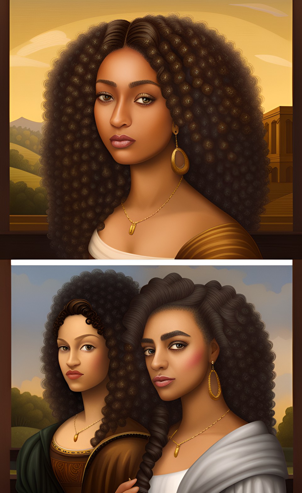 Beautiful iconic art work of mixed-race women Dreamc71