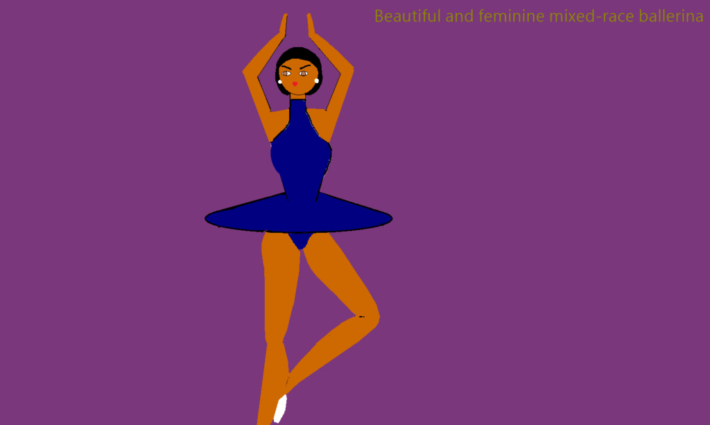 Beautiful and feminine mixed-race ballerina Jamaic23
