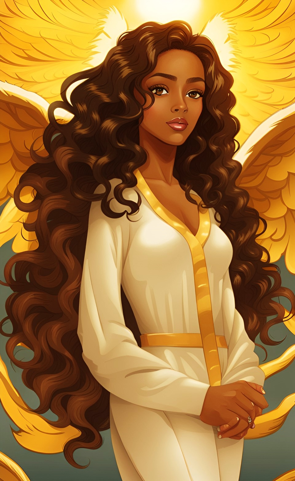 Beautiful powerful mixed race angels Mixed377