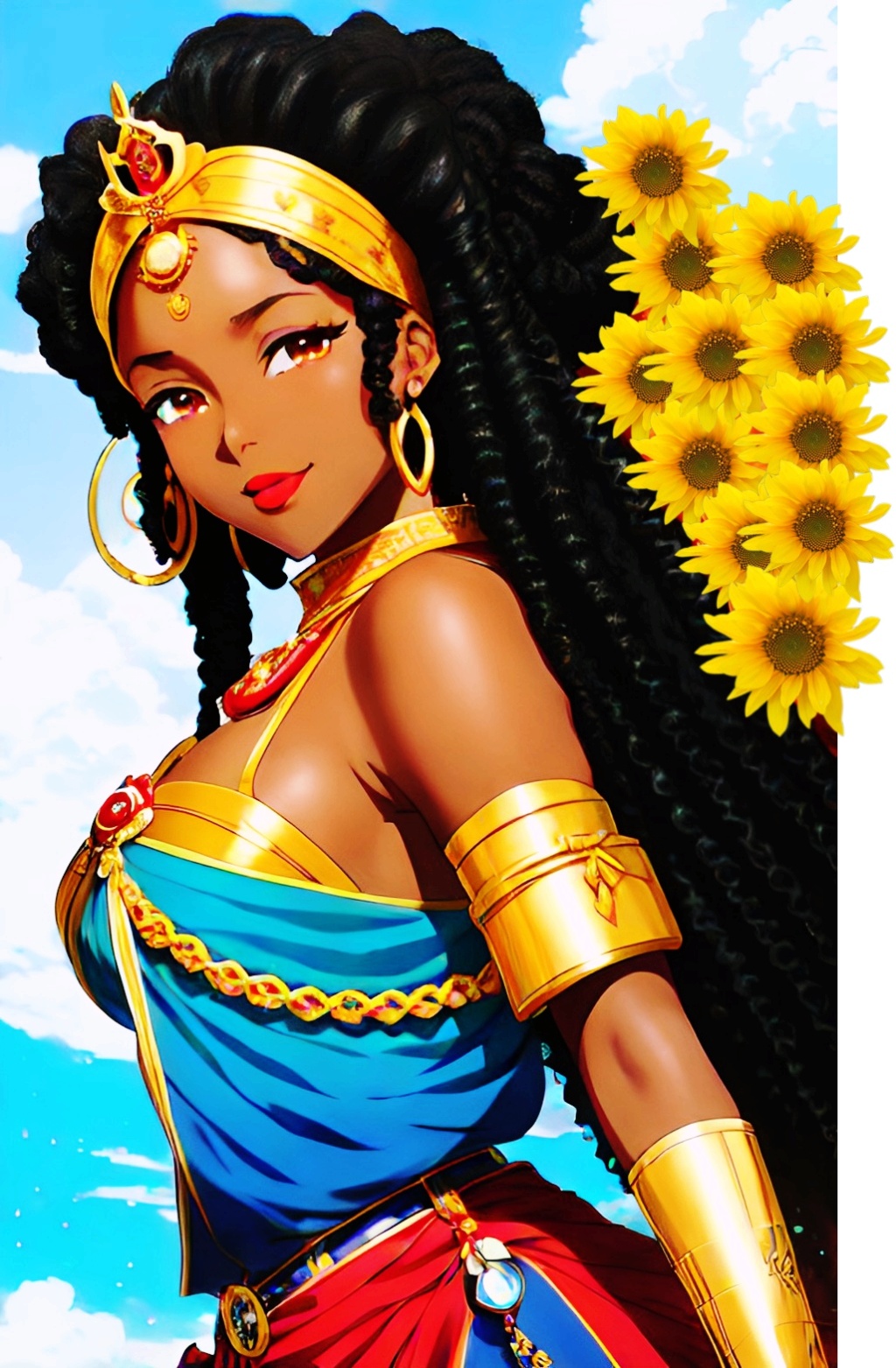 Mixed-race Queen of SHEBA art work Mixed414