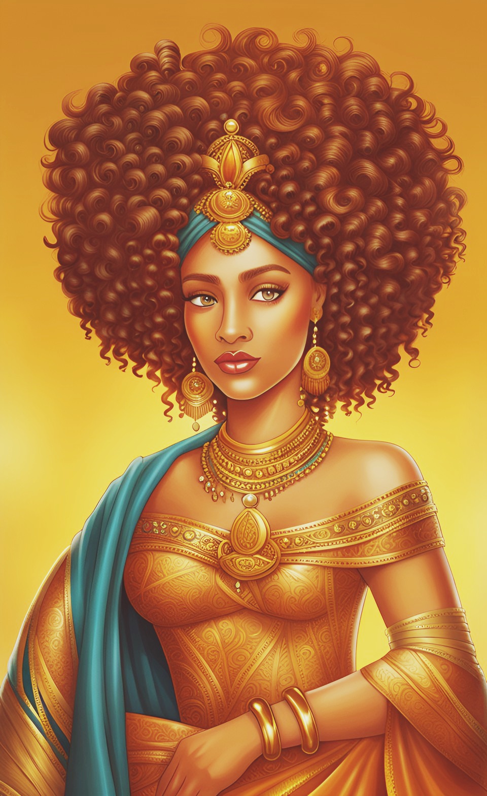 Mixed-race Queen of SHEBA art work Mixed421