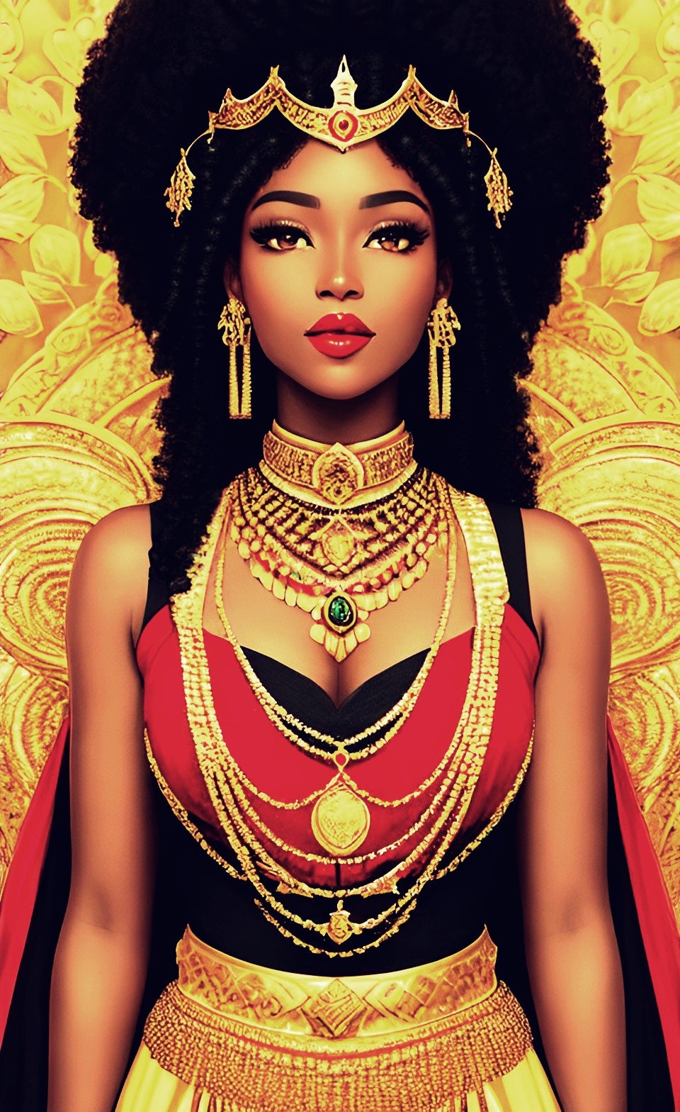 Mixed-race Queen of SHEBA art work Mixed423