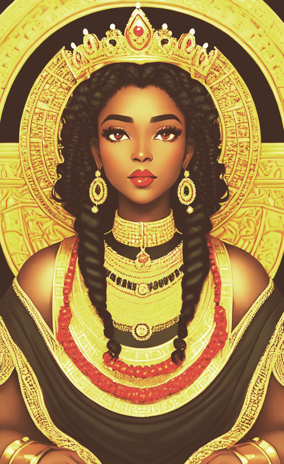 Mixed-race Queen of SHEBA art work Mixed424