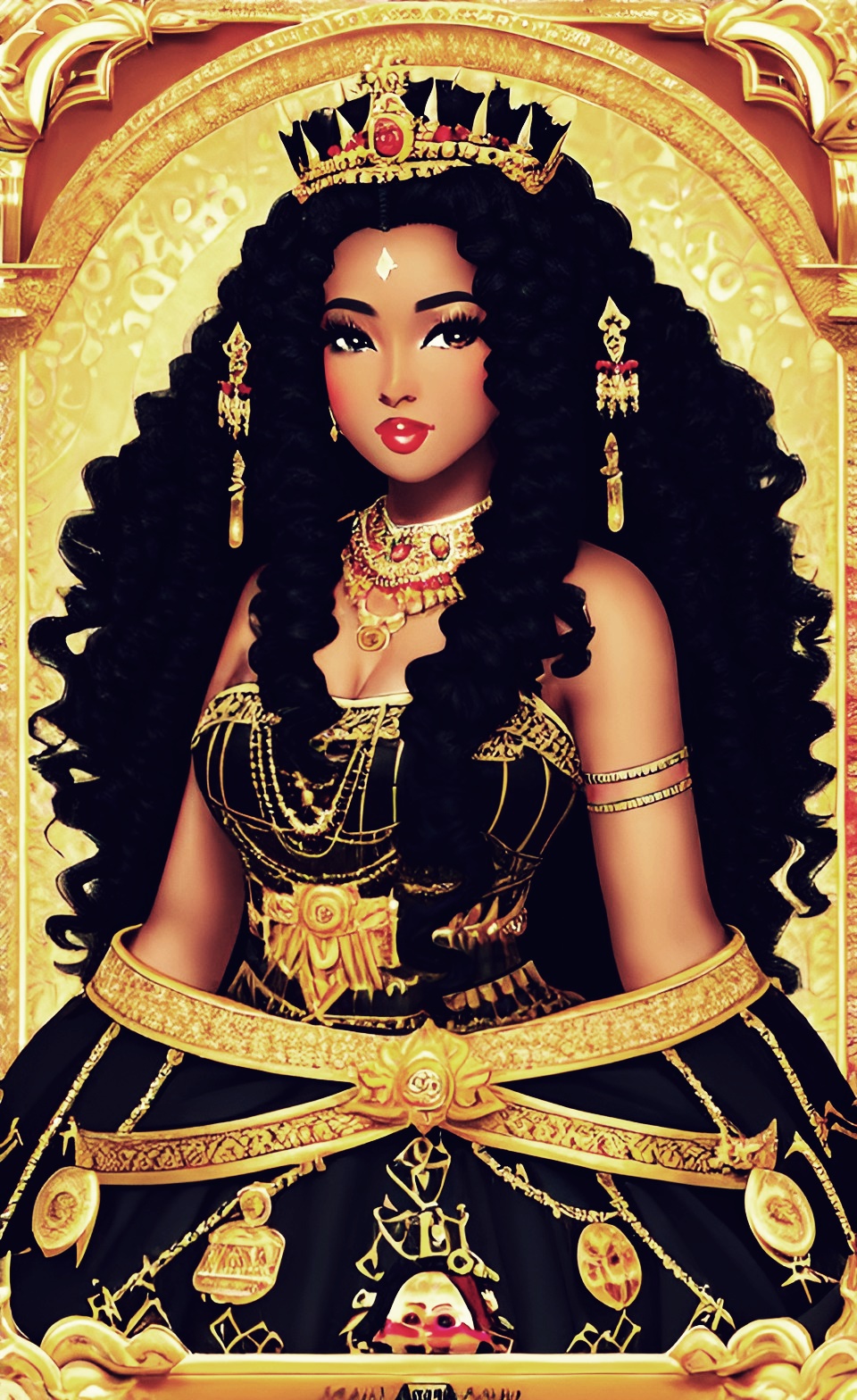 Mixed-race Queen of SHEBA art work Mixed428