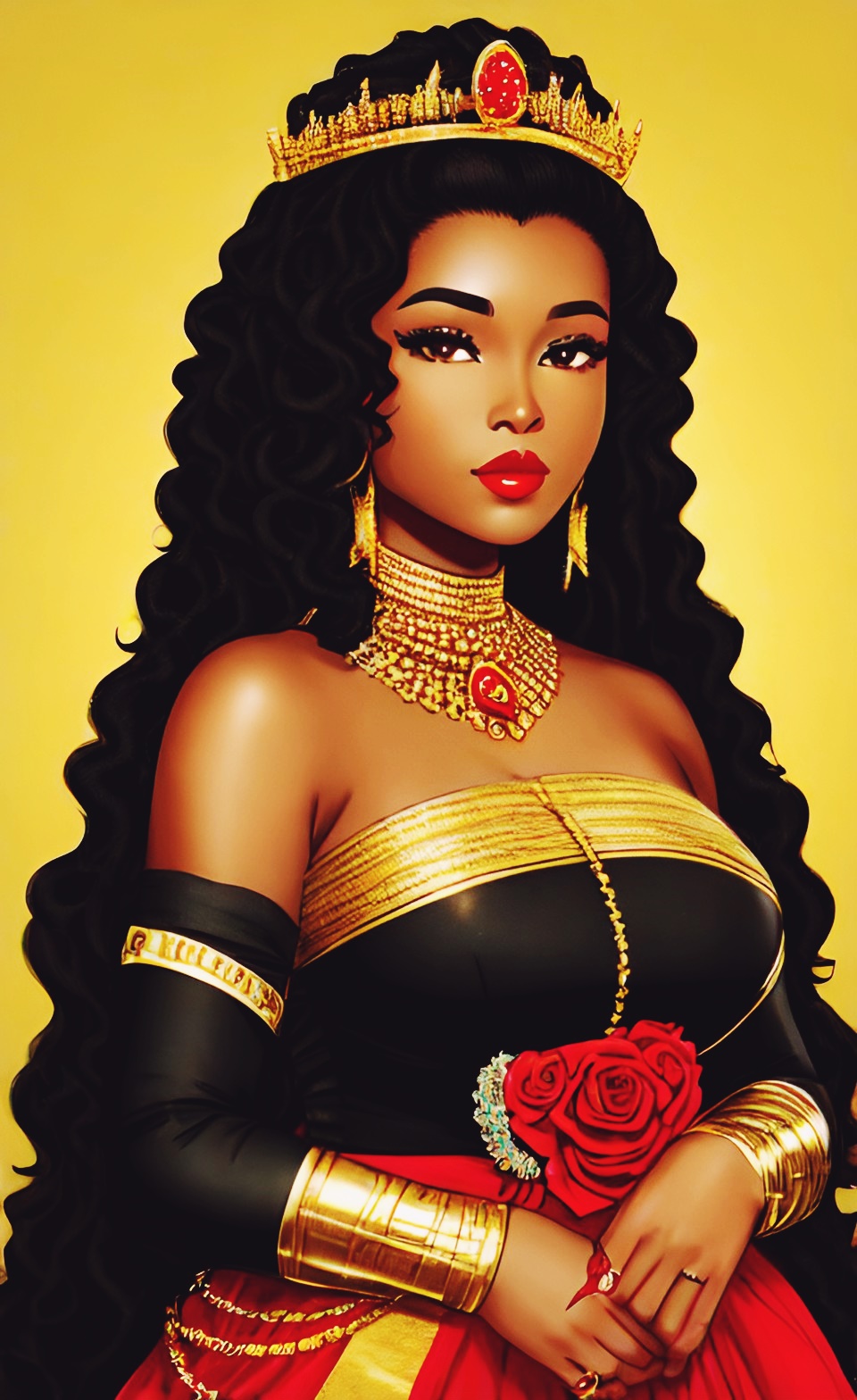 Mixed-race Queen of SHEBA art work Mixed429