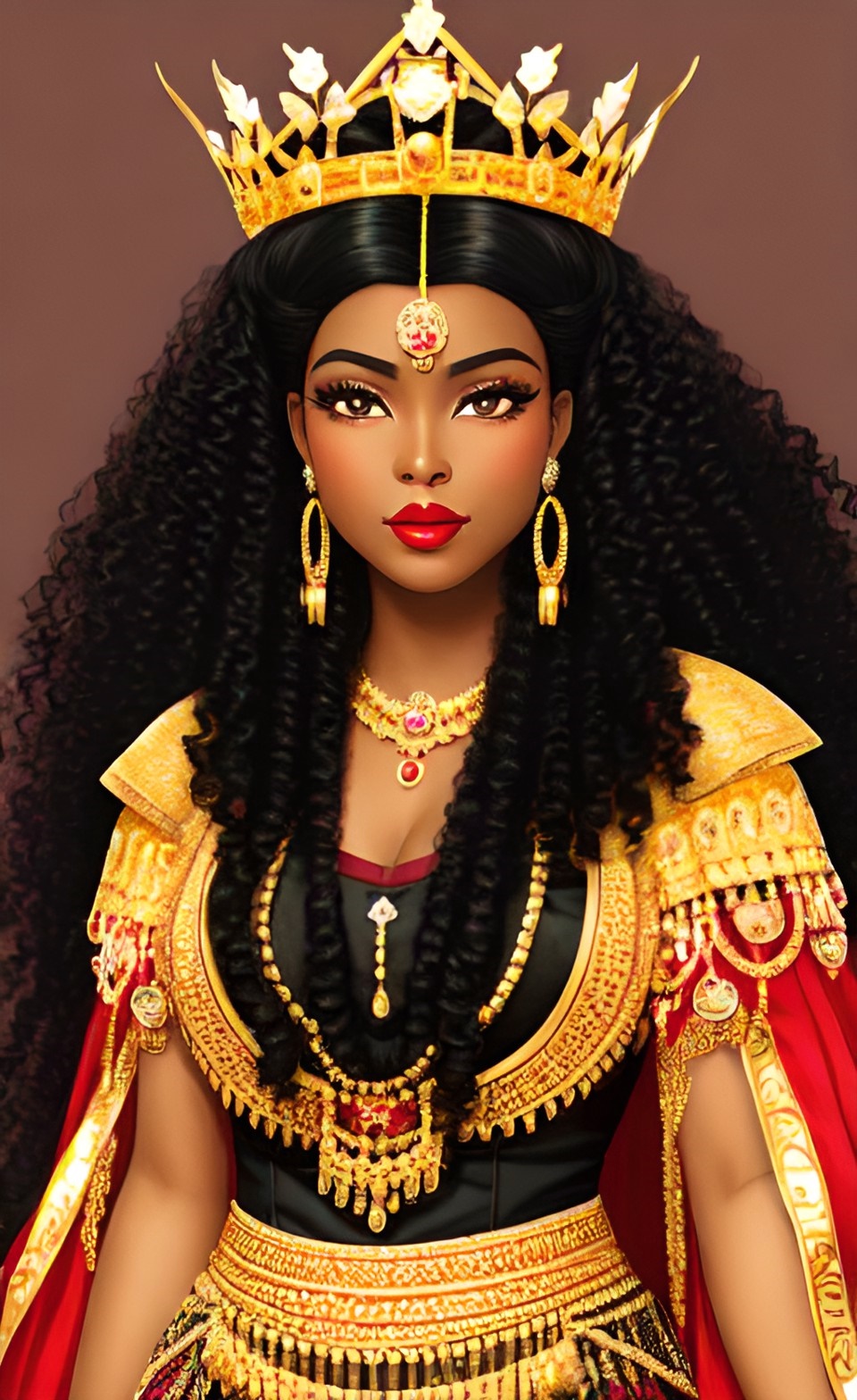 Mixed-race Queen of SHEBA art work Mixed432