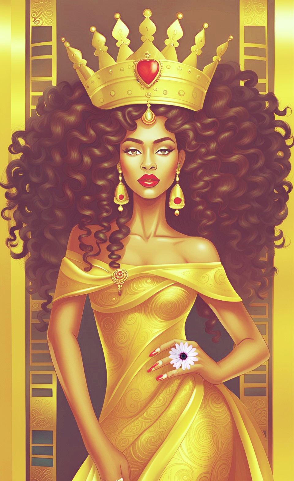 Mixed-race Queen of SHEBA art work Mixed438