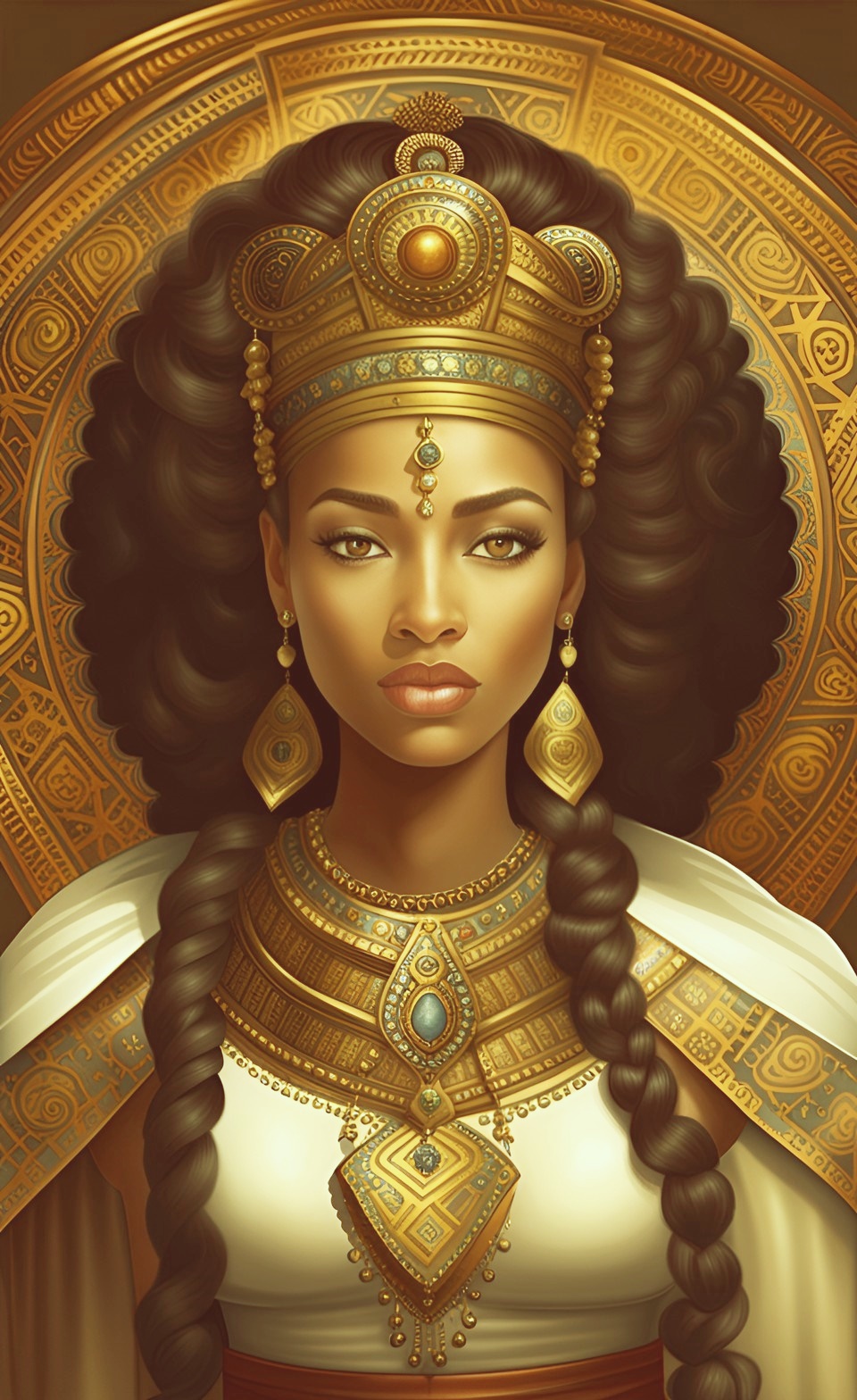 Mixed-race Queen of SHEBA art work Mixed439