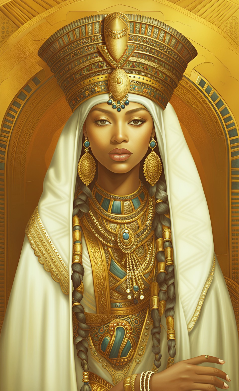 Mixed-race Queen of SHEBA art work Mixed441
