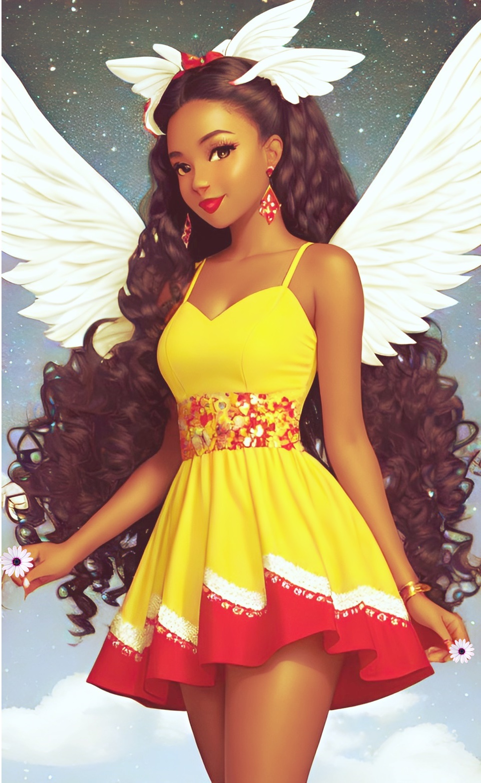 Pretty mixed race fairy girls Mixra276