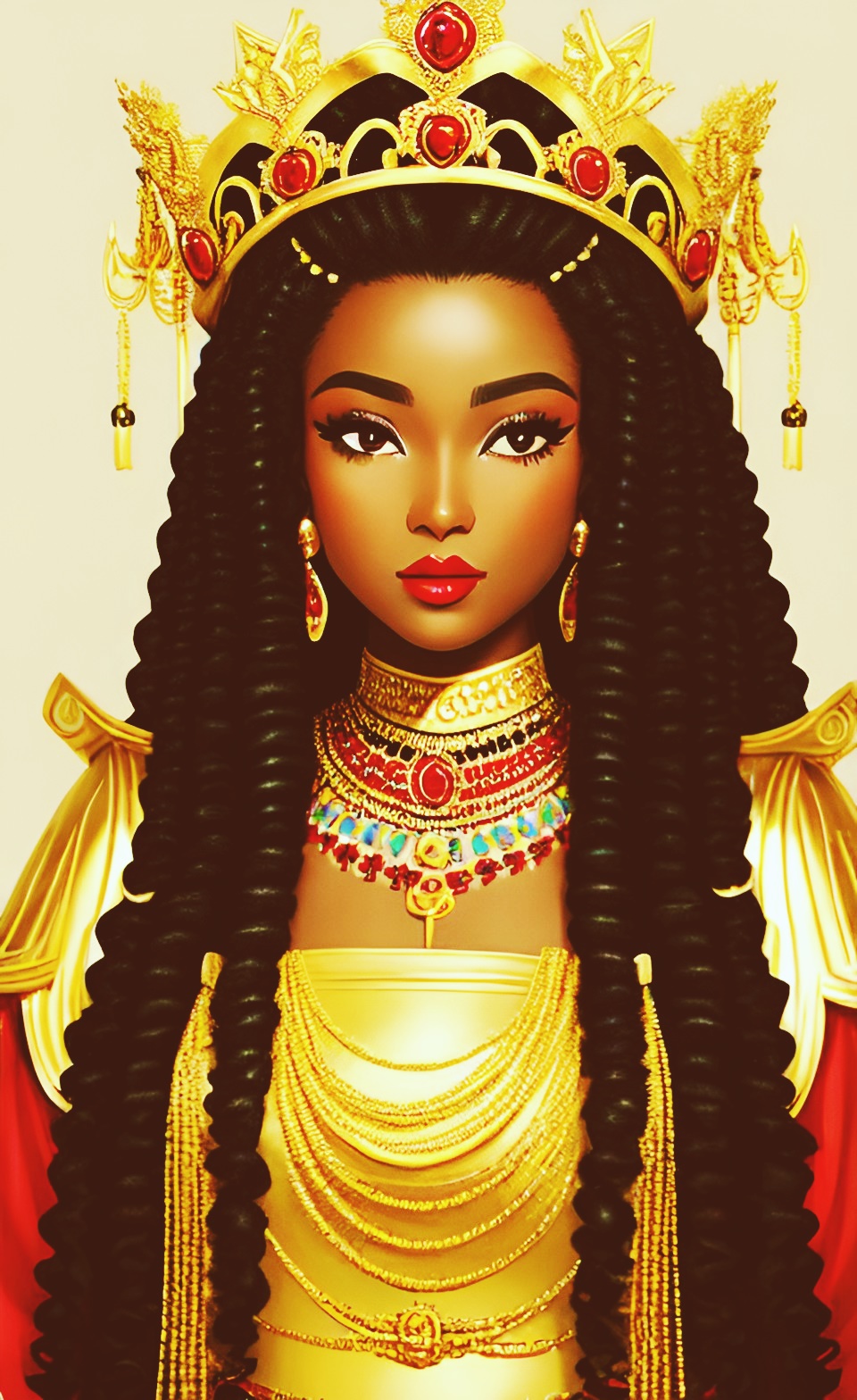 Mixed-race Queen of SHEBA art work Queeno11