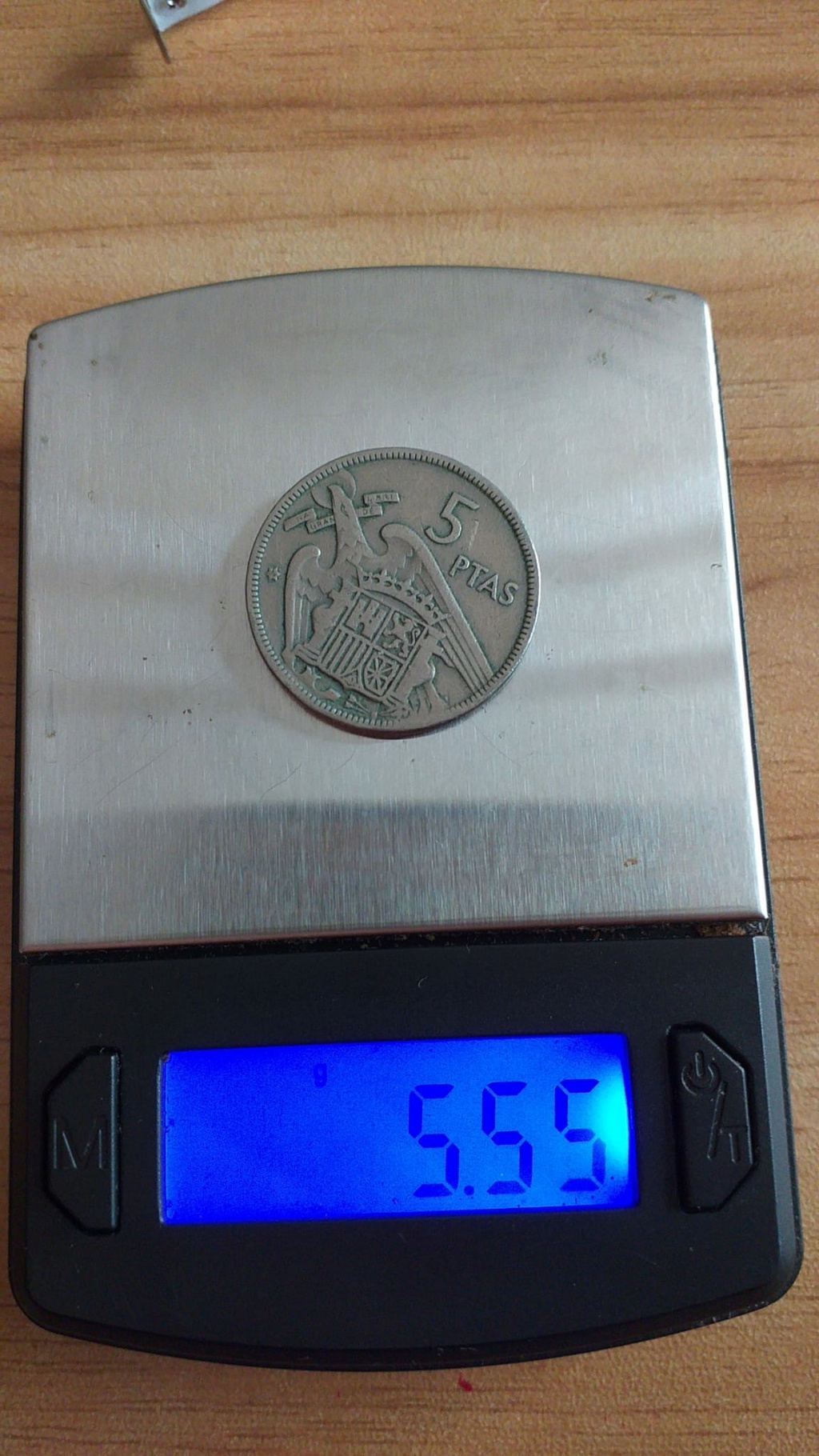 5 pesetas Franco 1957. Img-2026
