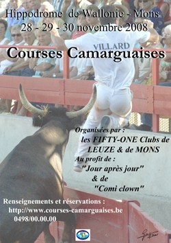 Non a l'introduction des coursses Camargaise en Belgique Affich12