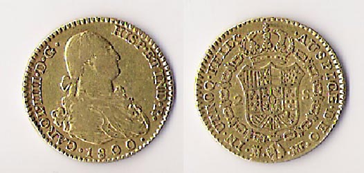 2 Escudos de Carlos IV (Madrid, 1800 d.C) Carles10