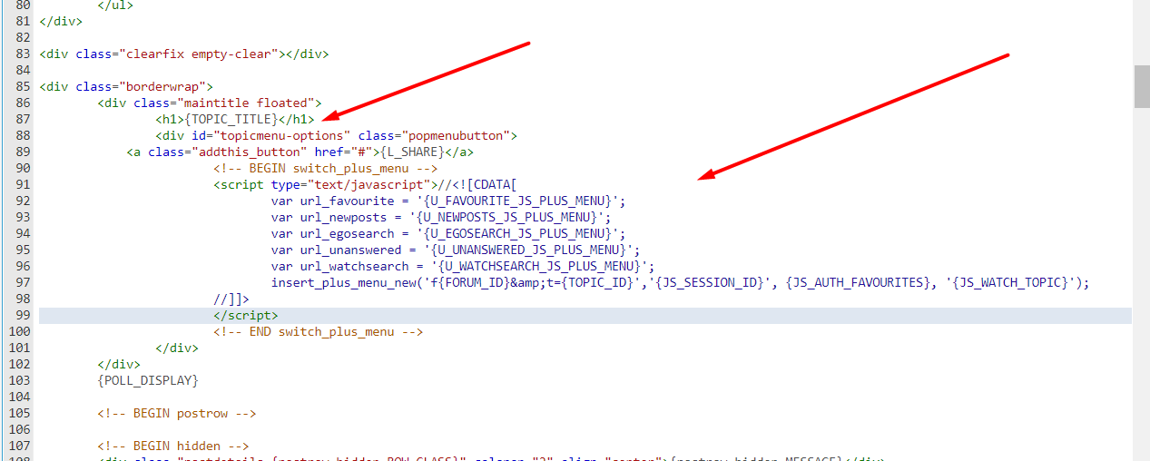 Missing subscribe to topic and forum links on invision Screen65