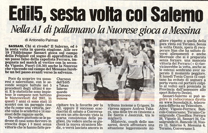 ...SALERNO VS SASSARI...6^VOLTA!! Salern10